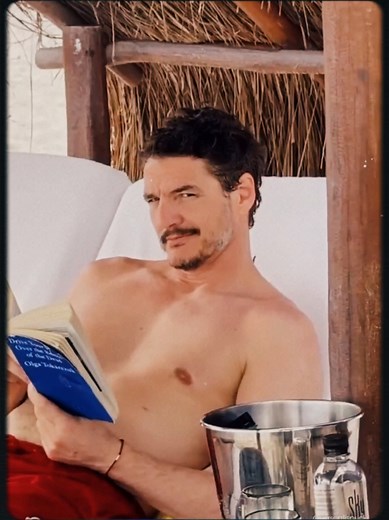 Pedro Pascal Enjoys the Ocean at the Beach