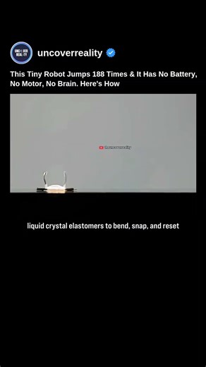 This Tiny Robot Jumps 188 Times & It Has No Battery, No Motor, No Brain. Here's How #robot #shorts