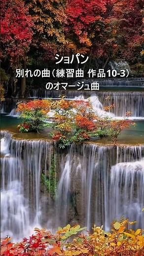 ショパン：別れの曲（練習曲 作品10 3）のオマージュ曲