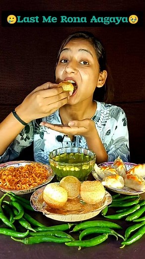 Momos, Panipuri, Maggi in 60 Sec Eating Challenge | #reelsviralシ #viralvideoシ #trendingreel #reelschallenge #foodreels #foryouシ #eatingchallenge #StarsEverywhere #panipuri #momos | Vivek Varshu