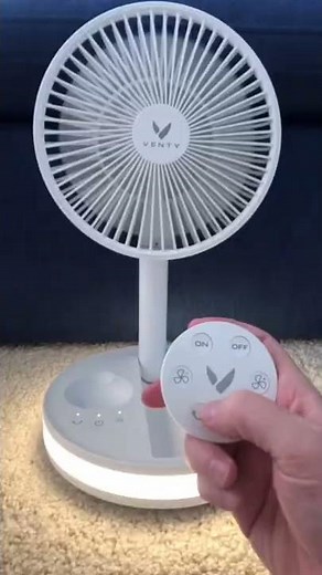 2023 Coolest Portable Fans - Venty Fan Folds, Extends, And has a Wireless Remote!
