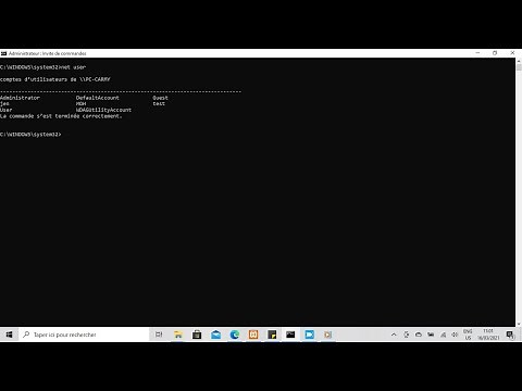 Comment créer , activer , limiter et supprimer un compte utilisateur avec net user via le CMD ?