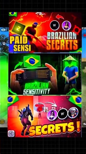 🇧🇷 PAID SENSI🔥NO RECOIL💀100% ALL DEVICE WORKING📱 SECRET SENSITIVITY😱🩸 #guess #sensi #freefire