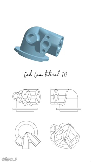 CadCam tutorial 10 #cad #autocad #fusion360 #solidworks #onshape #creo #catia #rhino3d #inventor