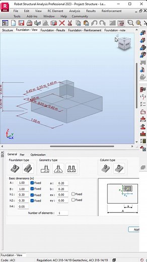 Soil Bearing Capacity in Robot Structural Analysis #fyp #structure #robot