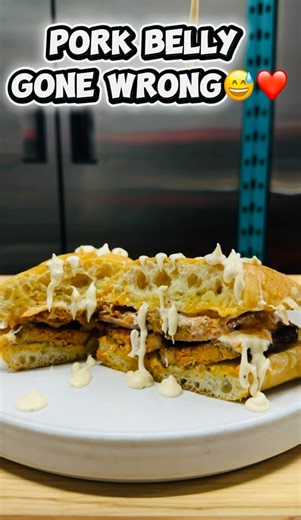 “CRISPY PORK BELLY SANDWICH YOU NEED NOW 🤯🔥”