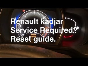 How do you reset the Renault Kadjar Service warning light?