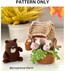 Crochet Pattern: Mini Beaver Wishing Well Amigurumi/decor - Etsy Canada