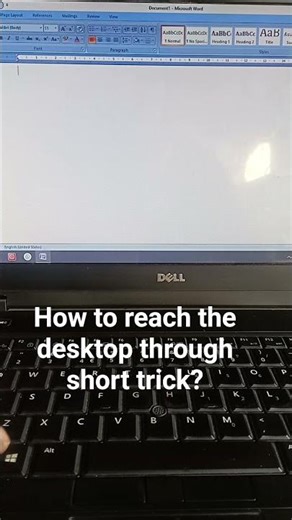 How to reach the desktop through short trick? Computer #desktop #Shorts