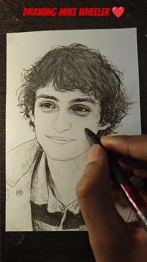 mike wheeler drawing tutorial #mikewheeler #strangerthings #drawing #netflixseries #ytshorts