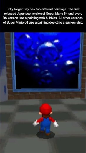 Jolly Roger Bay has two different paintings in Super Mario 64