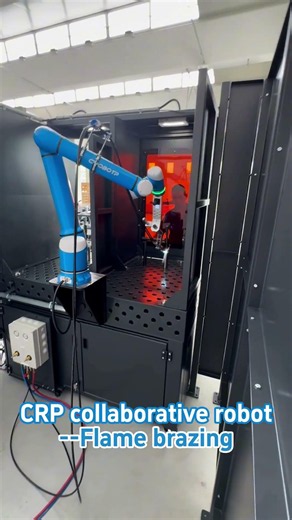 CRP collaborative robots make flame brazing easier