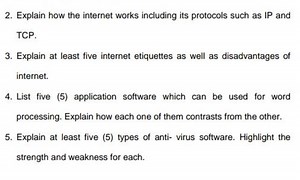 Explain how the Internet works including its protocols such as ... | Filo
