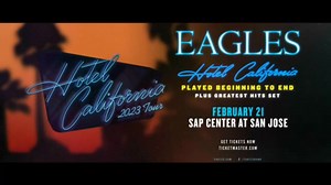 142K views · 5.1K reactions | Give the gift of The Eagles this holiday season as they return to the Bay Area for one night only! See live February 21 at SAP Center in San Jose performing Hotel California and all their greatest hits with a full orchestra Tickets on sale now at Ticketmaster.com. Click "Learn More" for additional information. | Live Nation NorCal | Facebook
