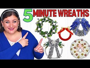 How To Make Christmas Wreaths In Minutes