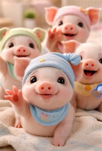 Baby Piglets Birthday Party! 🐷🎉