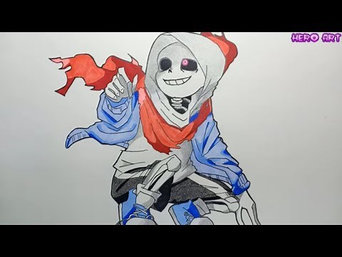 How To Draw Dust Sans Undertale Au Cách Vẽ Dust Xans