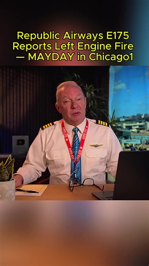 Republic Airways E175 Left Engine Fire Incident