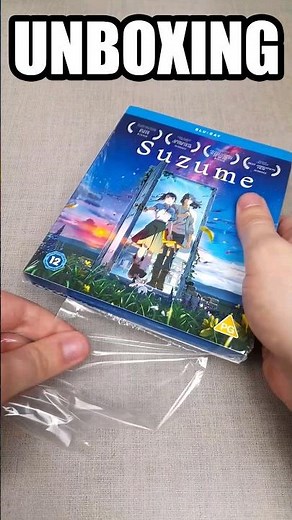 SUZUME MOVIE BLU RAY UNBOXING! MAKOTO SHINKAI #Animation #Anime #Japan #Unboxing #Shorts