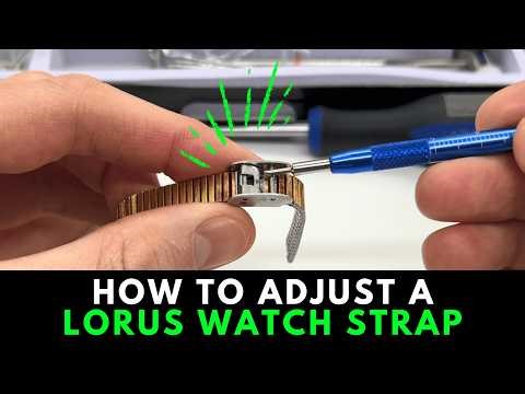 How to Adjust a Lorus Watch Band