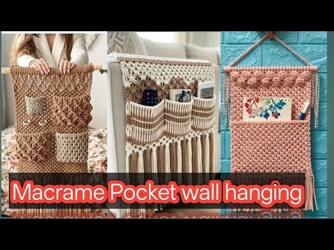 50+ Macrame pocket wall hanging designs ideas and pattern 2025