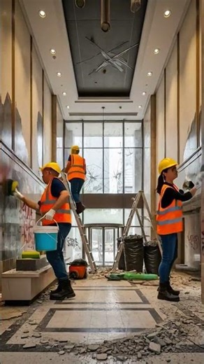 This Corporate Lobby Was Completely Destroyed…