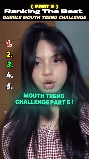 Ranking The BEST Bubble Mouth Trend Challange Part 5 ✨ #shorts #tiktokviral