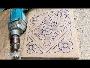 Beautiful Wood Carving Flowers Design | Handmade Floral Wood Art | MDF Wood Carving