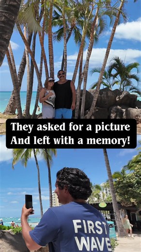 They Asked for a Photo & Left With a Surfing Memory! 🌊