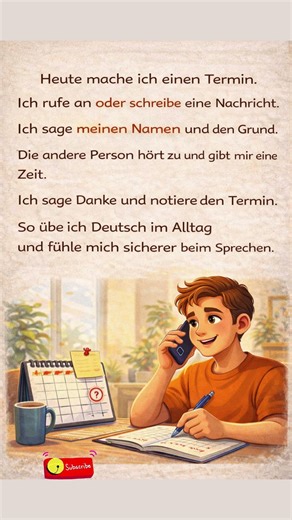 Deutsch A1–A2 | Einen Termin machen #deutschfüranfänger #deutsch #deutscha2 #germangrammar