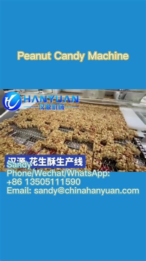 Full Automatic Peanut Candy Production Line Chikki Candy Bar Production Line#machine#equipment #peanutchikki #peanutchikkimachine #chikkiequipment