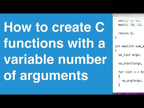 How to create functions with a variable number of arguments using stdarg.h | C Programming Tutorial