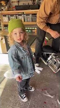 Unboxing & First Ride on Her Mini Chopper