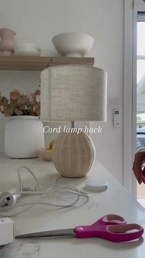 LAMP CORD HACK/ RECHARGEABLE PUCK LIGHT