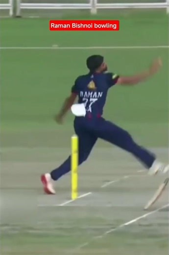 Raman Bishnoi Ranji Trophy Player bowling|left arm spin|#ramanbishnoi #cricket #ipl #rr #dc #klrahul