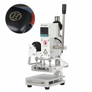 [Hot Item] Manual Automatic Foil Feeding Custom DIY Logo Stamp Digital Hot Stamping Machine Leather Embossing Heat Press Machine