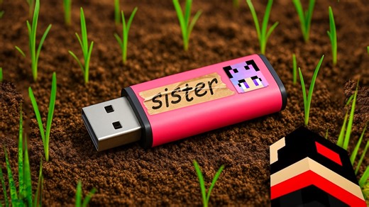 I Found My Sister's SECRET Minecraft World | Mc flame