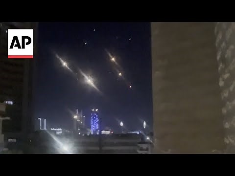 Iran missiles intercepted in the sky above Amman in Jordan