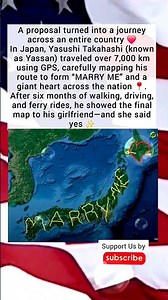A proposal turned into a journey across an entire country ❤️