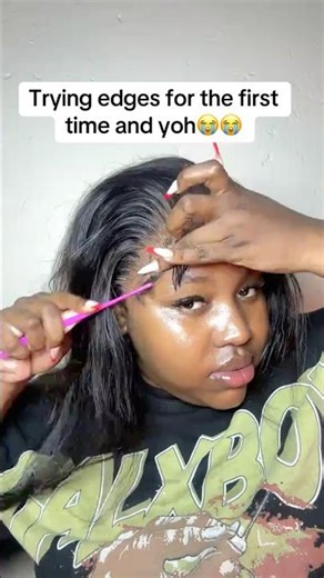 #wiginstall #edge #hairtutorial #wigs #lacewigs #edgestutorial #shorts