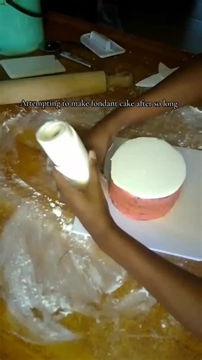 Challenges of Making Fondant Cake: A First Attempt