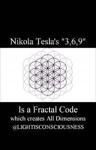 Why did Tesla say that 3,6,9 was the key to the universe? "If you only knew the magnificence of the 3, 6 and 9, then you would have a key to the universe. ㅤ The Secret Number 9 Code ㅤ 1. A circle has 360 degrees. (3 6 0=9) ㅤ 2. Semicircle has 180 degrees. (1 8 0=9) ㅤ 3.One fourth of circle has 90 degrees. (9 0=9) ㅤ 4.45 degree (4 5=9) ㅤ 5.22.5 degree. (2 2 5=9) ㅤ 6.11.25 degree (1 1 2 5=9) ㅤ A pattern develops when bisecting a circle. Resulting angle always reduces to 9. ㅤ Now see the sum of ang