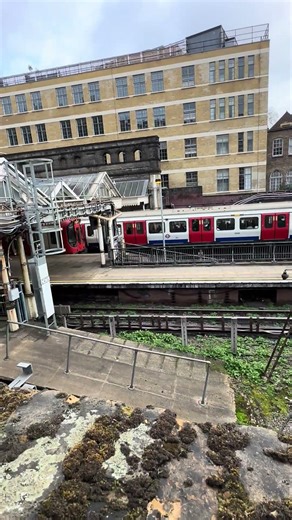 High Street Kensington station from the back