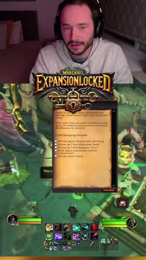 Abomination Stitching Mail Set Progress in WoW