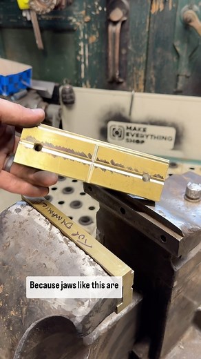 10K views · 86 reactions | Better vise jaws! I am almost done restoring this massive 6” Prentiss 22 vise and wanted to make a set of soft jaws that would also be super functional. If you’ve ever used a swivel jaw vise you know how great they are, and soft jaws like this will make this vise even better! Next up is some nickel tig welding and paint! #make #maker #vise #machinist #fabricator #makeeverything #restoration | Make Everything | Facebook