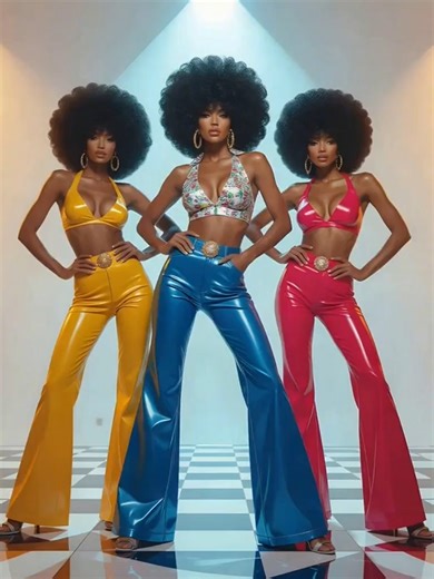 Who misses the era of the 1970s disco? #disco #dancers #1970s #afro #tekoälytaide