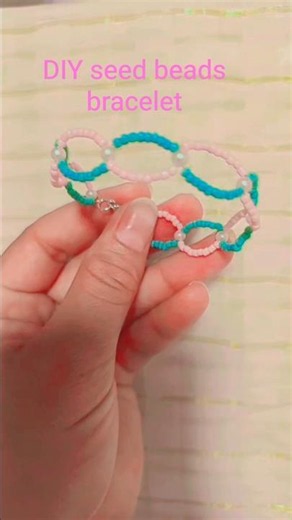 DIY seed beads bracelet for girls| handmade jewellery #diy #bracelet #viralshortvideo
