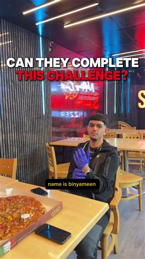 Who Looks Like The Problem Out Of These Two 🤔 could you and a friend do better? #santinos #pizza #birmingham #challenge #foodtok