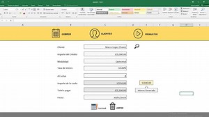 Sistema de prestamos y cobros por cuotas mensuales, quincenales, semanales, diarios en Excel