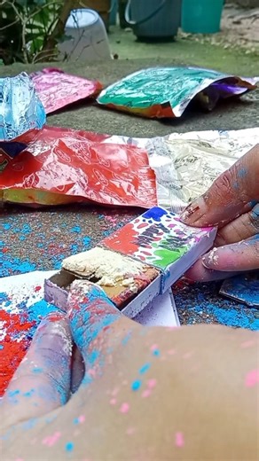 Diy Holi prank gift ideas 💡😀 #art #drawing #painting #shorts